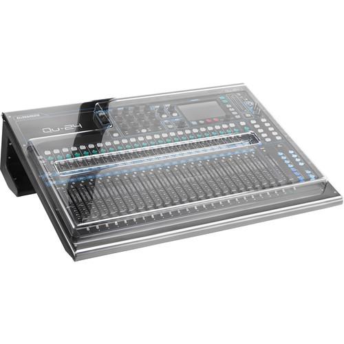 Decksaver DSP-PC-QU24 Cover For Allen And Heath Qu-24 Mixer Smokedclear - Red One Music