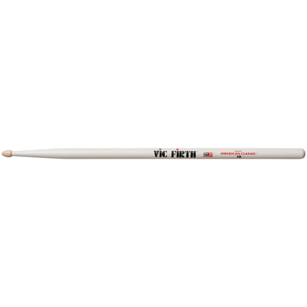 Vic Firth 5BW American Classic® 5B Baguettes avec finition blanche