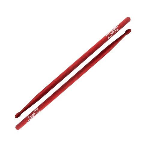 Zildjian 5Bwr 5B Wood Red Drumsticks - Red One Music