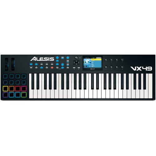 Alesis Vx49 49-Key Usb/Midi Controller - Red One Music