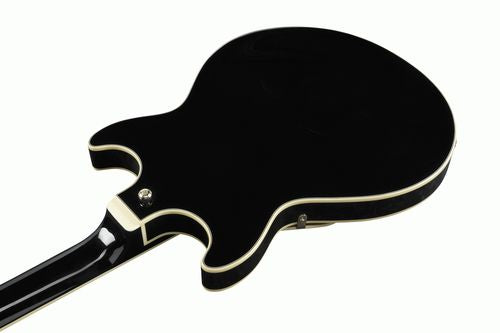 Ibanez AMH90BK AM Artcore Expressionist - Guitare électrique semi-creuse avec 2 micros Super 58 - Noir