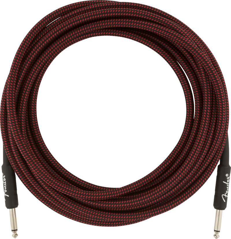 Fender PROFESSIONAL Instrument Cable (Red Tweed) - 18.6'