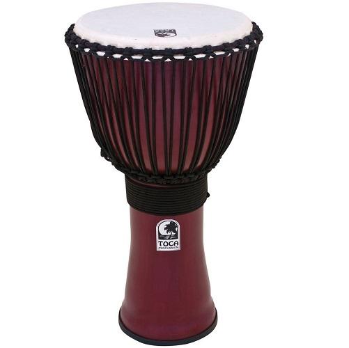 Toca Tf2Dj-10R  Freestyle Ii Rope Tuned Djembe - Red One Music