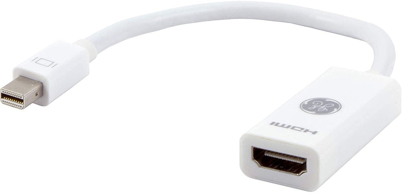 GE Jasco 33589 White Mini Display Port to HDMI Adapter - Red One Music