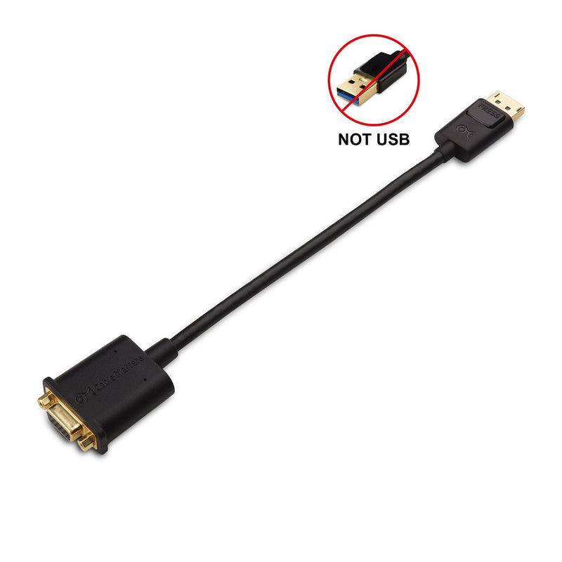 Cable Matters DISPLAYPORT to VGA Adapter - Black - Red One Music