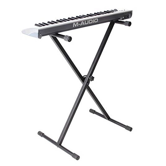 Rok-It RI-KEYX-1 Adjustable Single Brace "X" Style Keyboard Stand - Red One Music