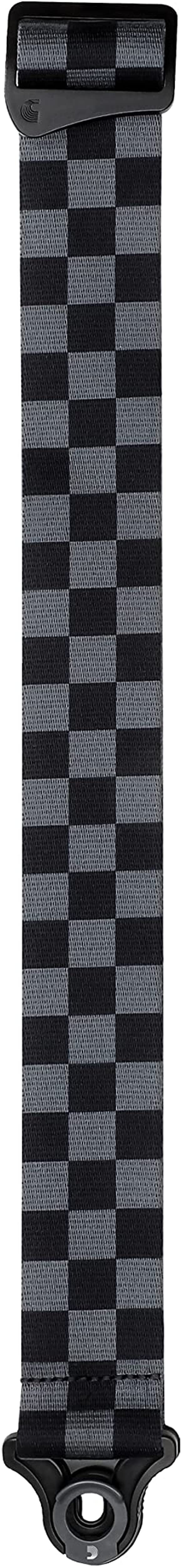 Planet Waves 50BAL12 50mm Auto Lock Guitar Strap (Black & Gray Checkerboard)