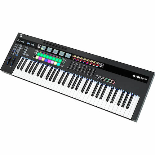 Novation 61SL-MK3 61-Key Keyboard Controller With Semi-Weighted Keys - Red One Music