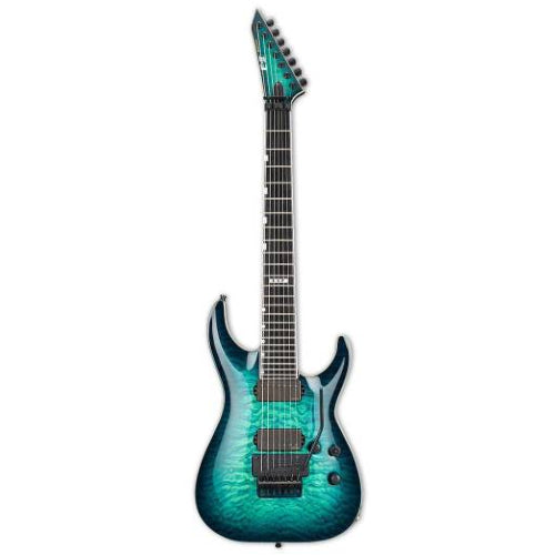 ESP E-II HORIZON FR-7 Guitare électrique 7 cordes (Black Turquoise Burst)