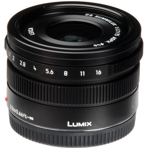 Panasonic Leica DG Summilux 15mm f/1.7 ASPH. Lentille