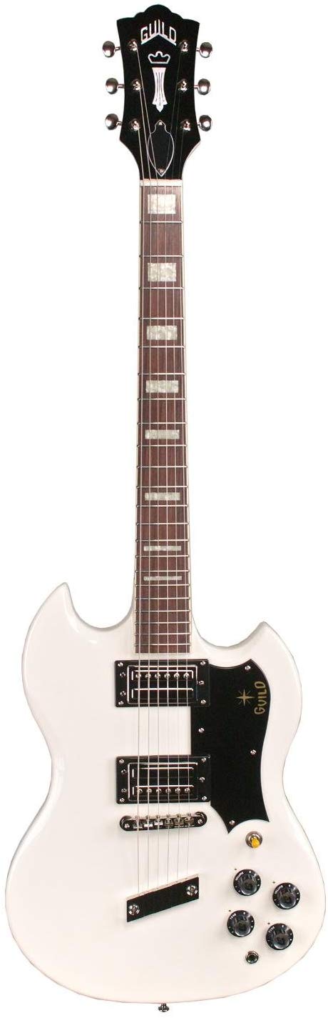 Guild S-100 Polara Electric Guitar (White) - Red One Music