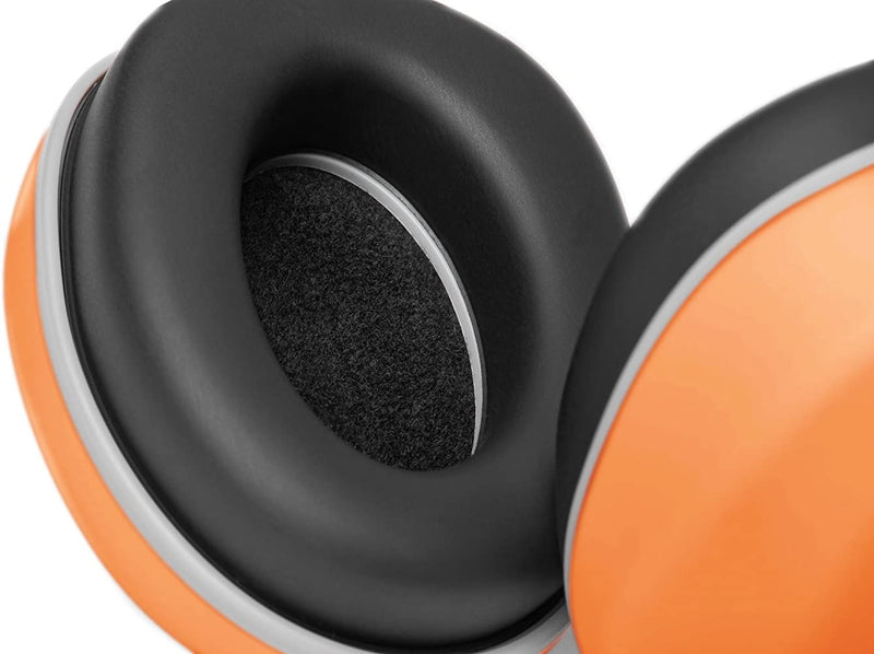 Lucid Audio LA-KIDS-PM-OR HearMuffs Protection auditive pour enfants (Orange/Blanc)