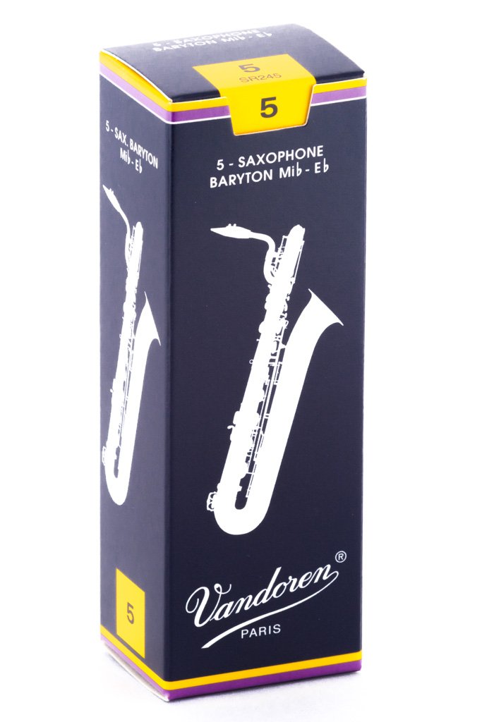 Vandoren SR245 Baritone Saxophone Reeds (5) - Red One Music