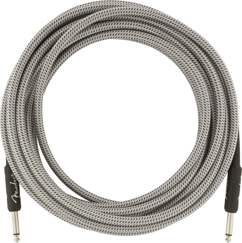 Fender PROFESSIONAL Instrument Cable (White Tweed) - 18.6'