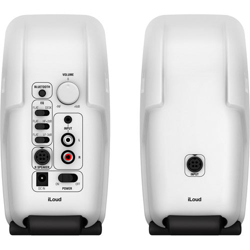 IK Multimedia ILOUD MICRO Bluetooth Compact Studio Monitors (Pair, Whi