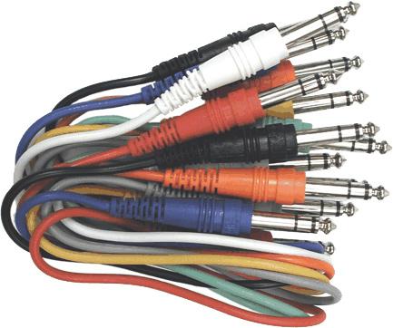 Hosa CSS-845 Patch Bay Cables 8 Pack - 1.5'
