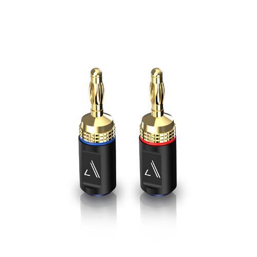 Austere 5SBNN22P Prises adaptateur banane audio série V - 2 paires