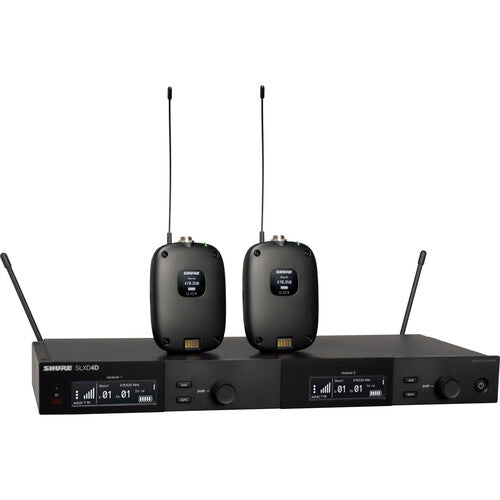 Shure SLXD14D Dual-Channel Digital Wireless Guitar System (J52: 558 to 602 + 614 to 616 MHz)