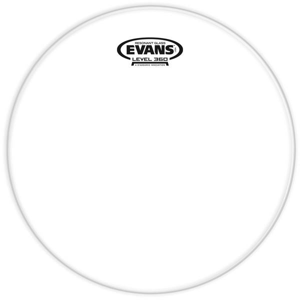 Evans Resonant Glass Drum Head, 15 Inch - Red One Music