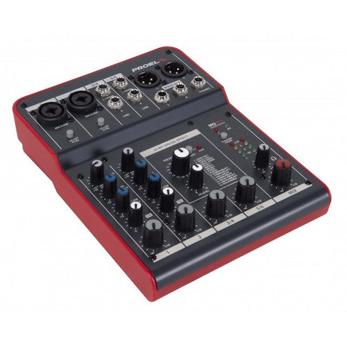 Proel Mq6Fx Compact 6-Channel Mixer With Fx - Red One Music