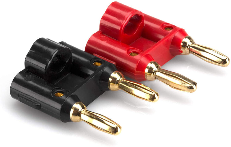 Link Audio AA62 Dual banana plugs - 2 Pieces - Red and Black