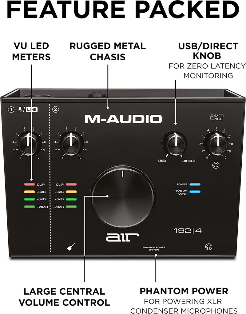 Interface audio USB M-Audio AIR 192X4