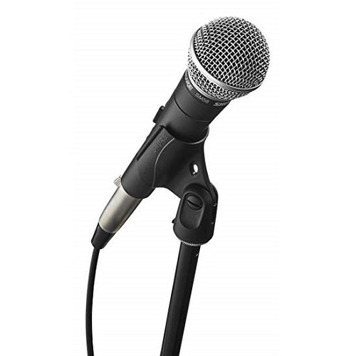Shure SM58-CN-BTS Stage Performance Microphone Kit with SM58, Cable and Stand - Red One Music