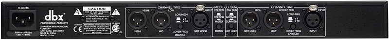 DBX 223XSV Stereo 2 Way Mono 3-Way Crossover w/ XLR Connectors