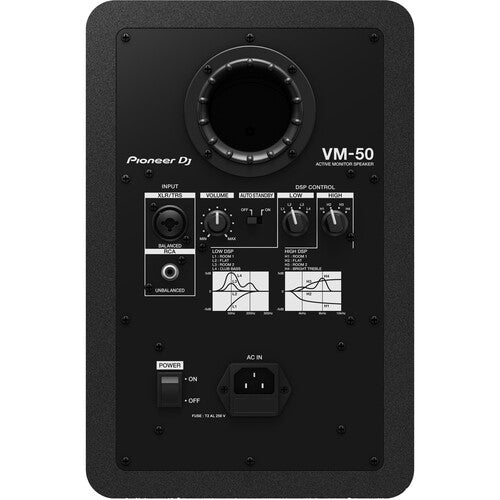 Pioneer DJ VM-50 2-Way Active Studio Monitor - Single, Black