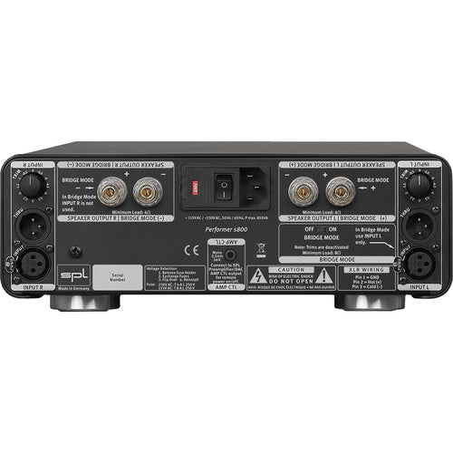 SPL PERFORMER S800 Stereo Power Amplifier w/ VOLTAiR Technology - Silver
