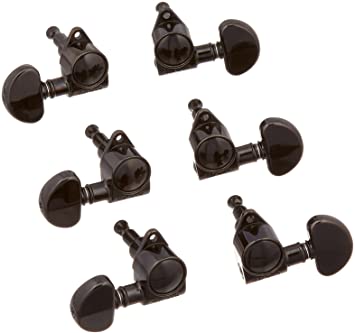 Grover GR102-18BC Original Rotomatic 18:1 3+3 Black Chrome Machine Heads