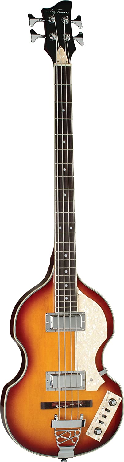 Jay Turser JTB-2B-VS -Viola Style Electric Bass Guitar - Vintage Sunburst