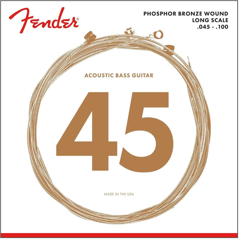 Fender 8060 Phosphor Bronze Cordes de basse acoustique - Longue échelle