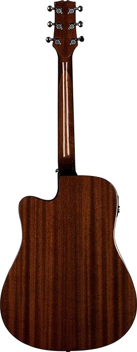 Jasmine JD36CE-NAT Single Cutaway Dreadnought Acoustic Electric Guitar with Preamp and Tuner- Natural