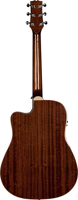 Jasmine JD37CE-NAT Single Cutaway Dreadnought Acoustic Electric Guitar with Preamp and Tuner - Natural