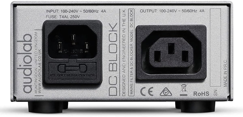 Audiolab DCBLOCKS Block Audio Grade Mains Filter and Direct Current Blocker - Silver