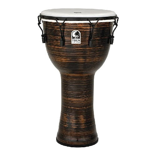 Toca TF2DM-10SC Freestyle II Mechanically Tuned 10" Djembe - Copper Spun Finish