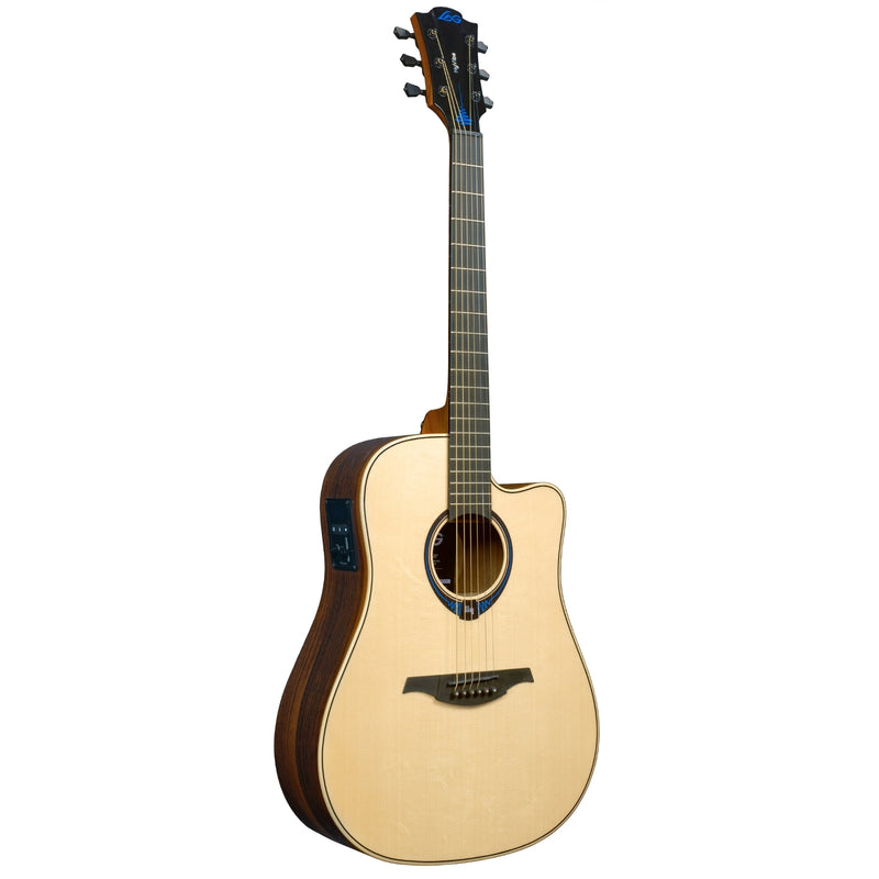 Lag Guitars THV30DCE Tramontane HyVibe 30 Cutaway Acoustic Electric Guitar w/ Bluetooth - Natural Glossy