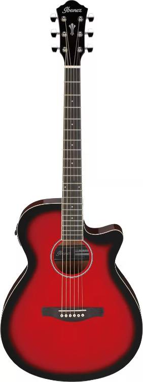 Ibanez AEG7TRH Acoustic-Electric Guitar (Transparent Red Sunburst)