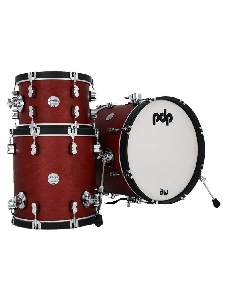 PDP PDCC1803OE Concept Maple Classic 3-Piece Bop Shell Pack (Ox Blood Stain)