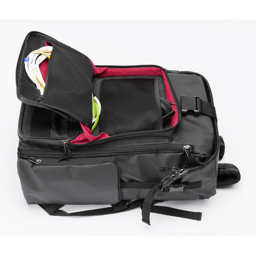 Magma MGA47882 RIOT DJ STASHPACK XL Plus Mobile DJ Backpack (Black/Red)