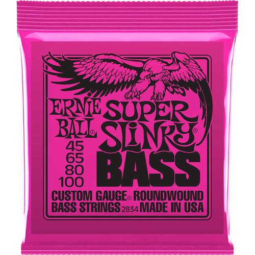 Ernie Ball Bass Super Slinky 2834Eb Super Slinky Nickel Wound Electric Bass Strings - Red One Music