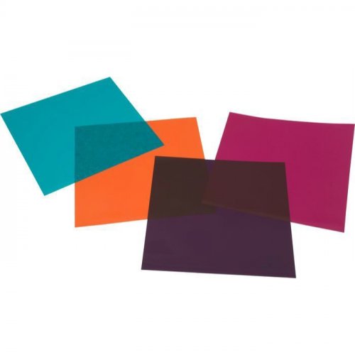 American DJ CGS-7B Pre Cut Gel Sheets For Par46 Projectors - Pack B Amber/Turquoise/Mauve/Pink