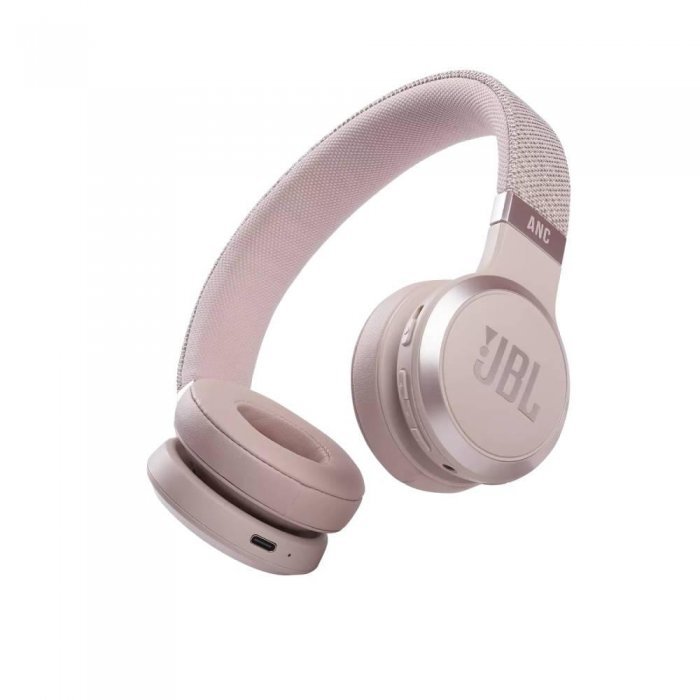 JBL LIVE 460NC Noise-Canceling Wireless On-Ear Headphones - Rose