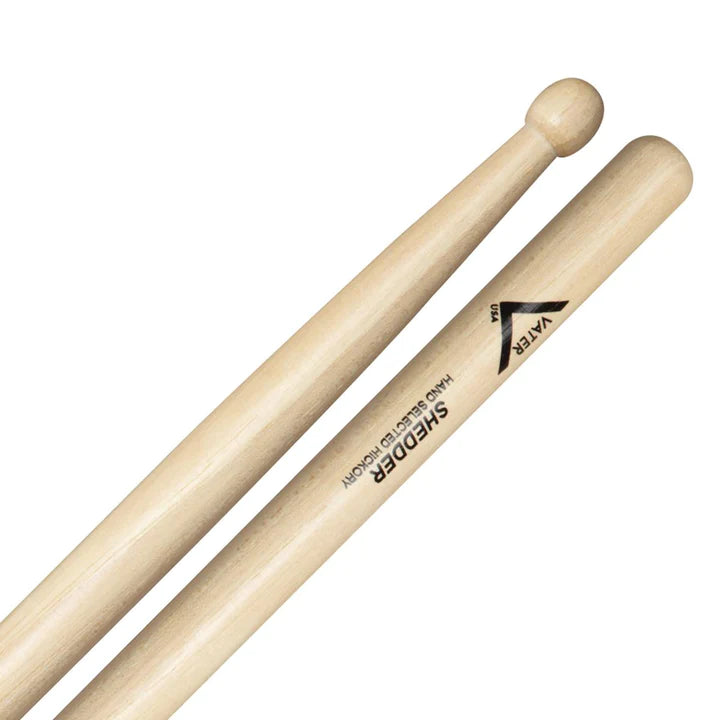 Vater VHSHW American Hickory Shedder Wood Tip Drumsticks