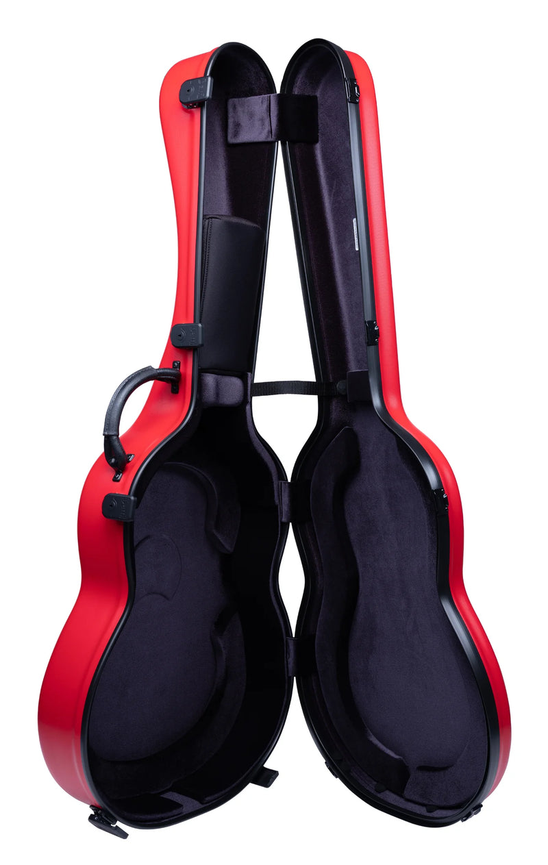 Bam 8002SRG Étui ABS pour guitare classique classique (rouge grenade)