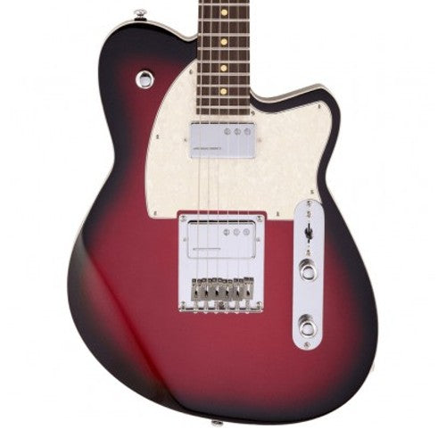Guitare électrique du révérend Crosscut Solidbody avec touche en palissandre (Burst rouge)