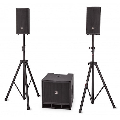 Proel LT812A 3-Way Sat+ Sub Active Loudspeaker System - Red One Music