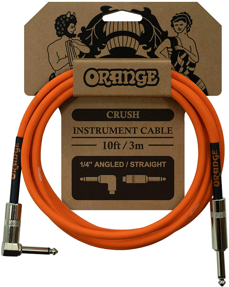 Orange CA035 Crush Angled to Straight Instrument Cable - 10 Foot
