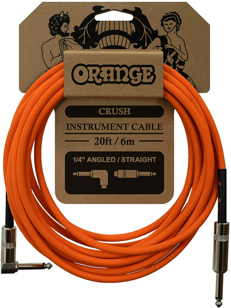 Orange CA037 Crush Angled to Straight Instrument Cable - 20 Foot